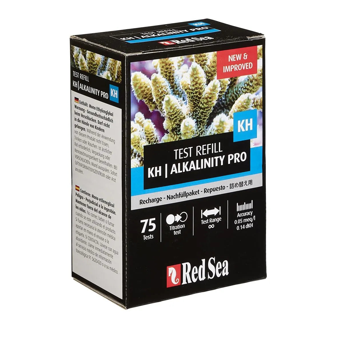 KH/Alkalinity Pro Reagent Refill Kit (75 testes) / Red Sea