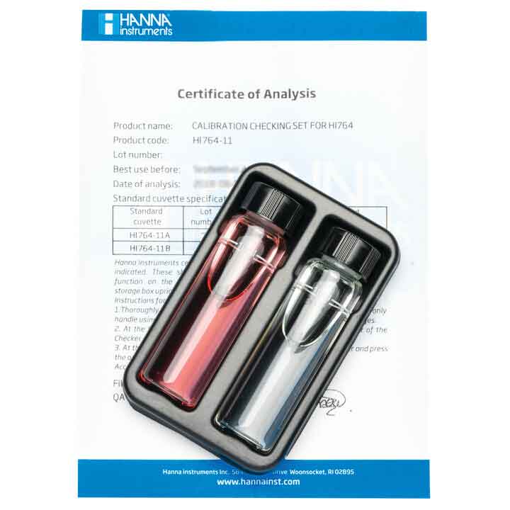 Kit de Verificação de Calibração para Checker de Nitrito Marinho Faixa Ultra Baixa HI764-11 / Hanna Instruments