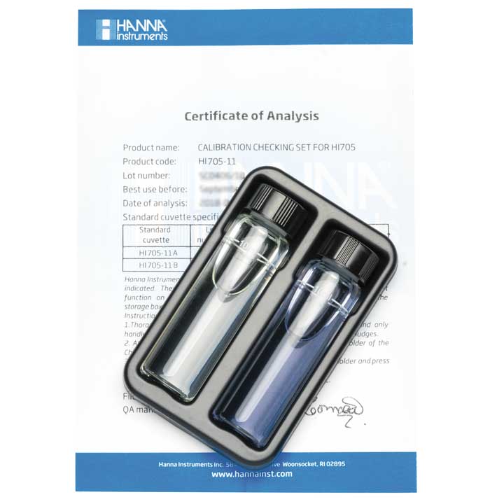 Kit de Verificação de Calibração para Checker de Sílica Faixa Baixa HI705-11 / Hanna Instruments