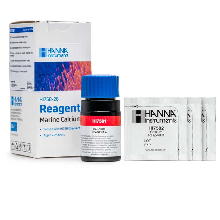 Reagente para Checker HC de Cálcio Marinho (25 testes) HI758-26 / Hanna Instruments