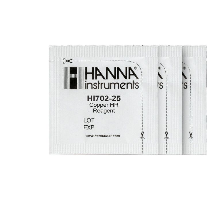 Reagentes para Checker HC de Cobre – Faixa Alta (25 testes) HI702-25 / Hanna Instruments